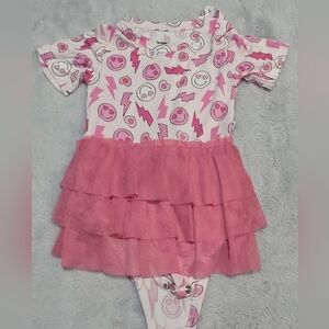 6-12mos Dream Big Little Co. Tutu Bodysuit